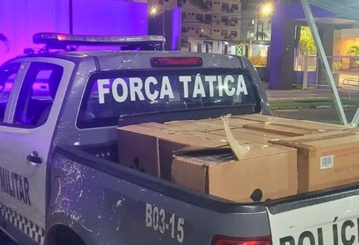 Leia mais sobre o artigo Polícia Militar apreende cerca de 5,5 mil maços de cigarros contrabandeados em Parnamirim