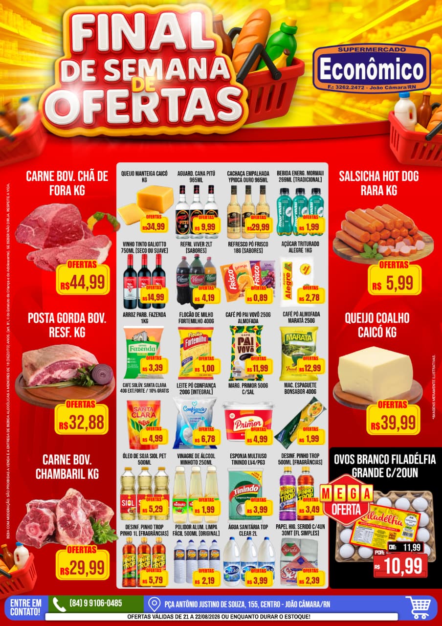 Leia mais sobre o artigo Confira oas encartes de Ofertas do Supermercado Econômico para este final de semana