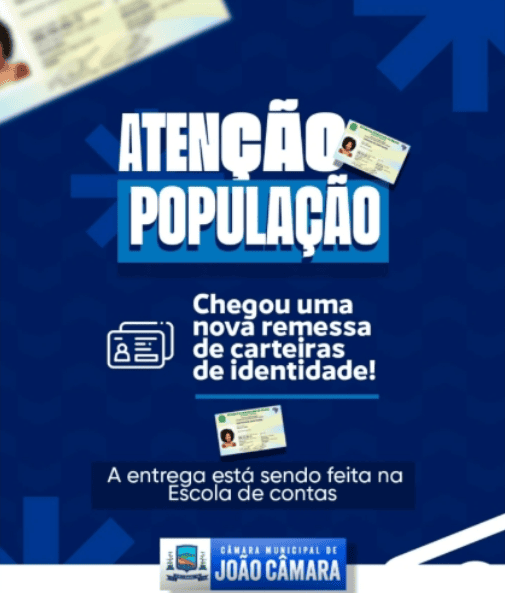 Leia mais sobre o artigo Câmara Municipal de João Câmara recebe novo lote de carteiras de identidade