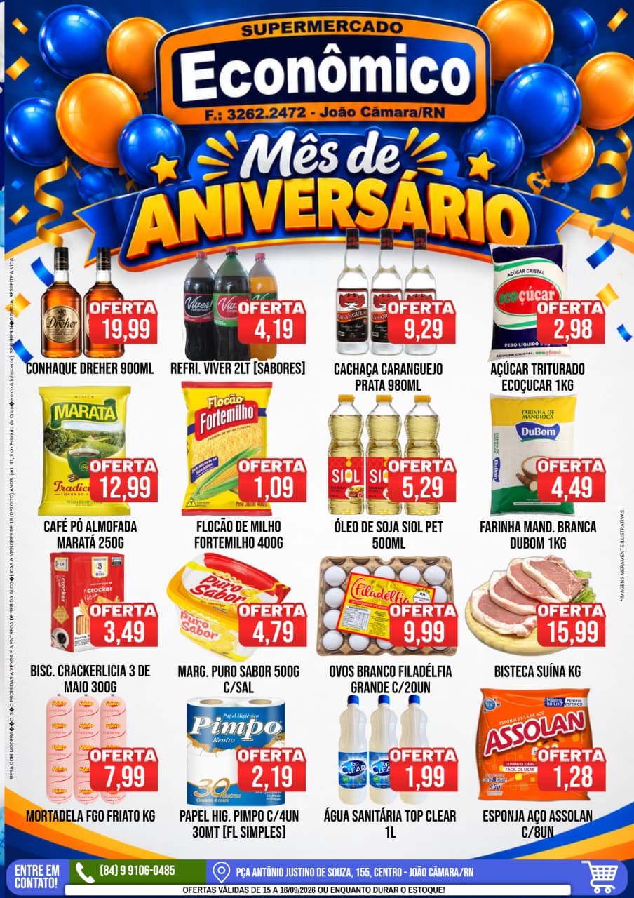 No momento, voc&ecirc; est&aacute; visualizando Confira os encartes de Ofertas do M&ecirc;s de Anivers&aacute;rio do Supermercado Econ&ocirc;mico