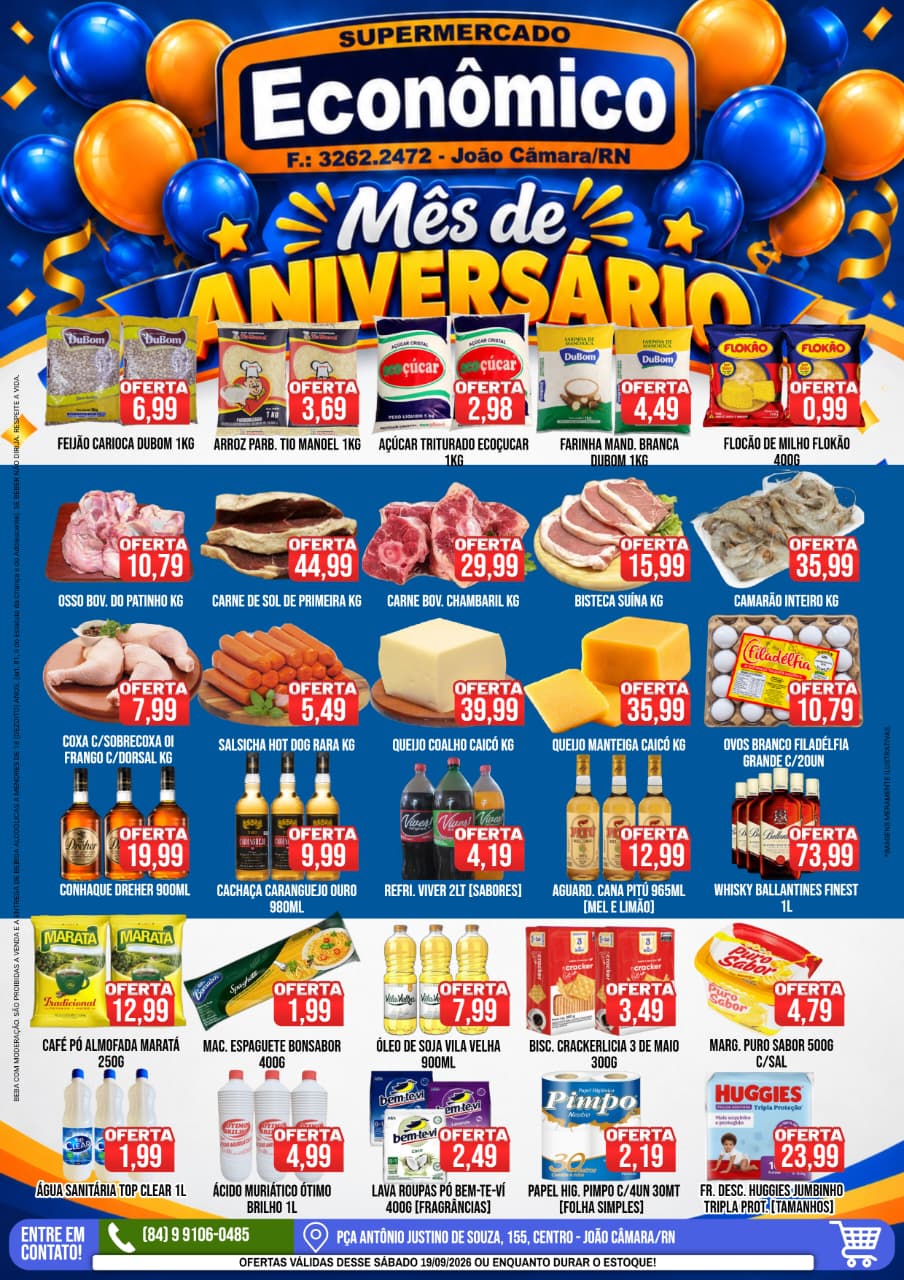Leia mais sobre o artigo Confira os encartes de Ofertas do Mês de Aniversário do Supermercado Econômico