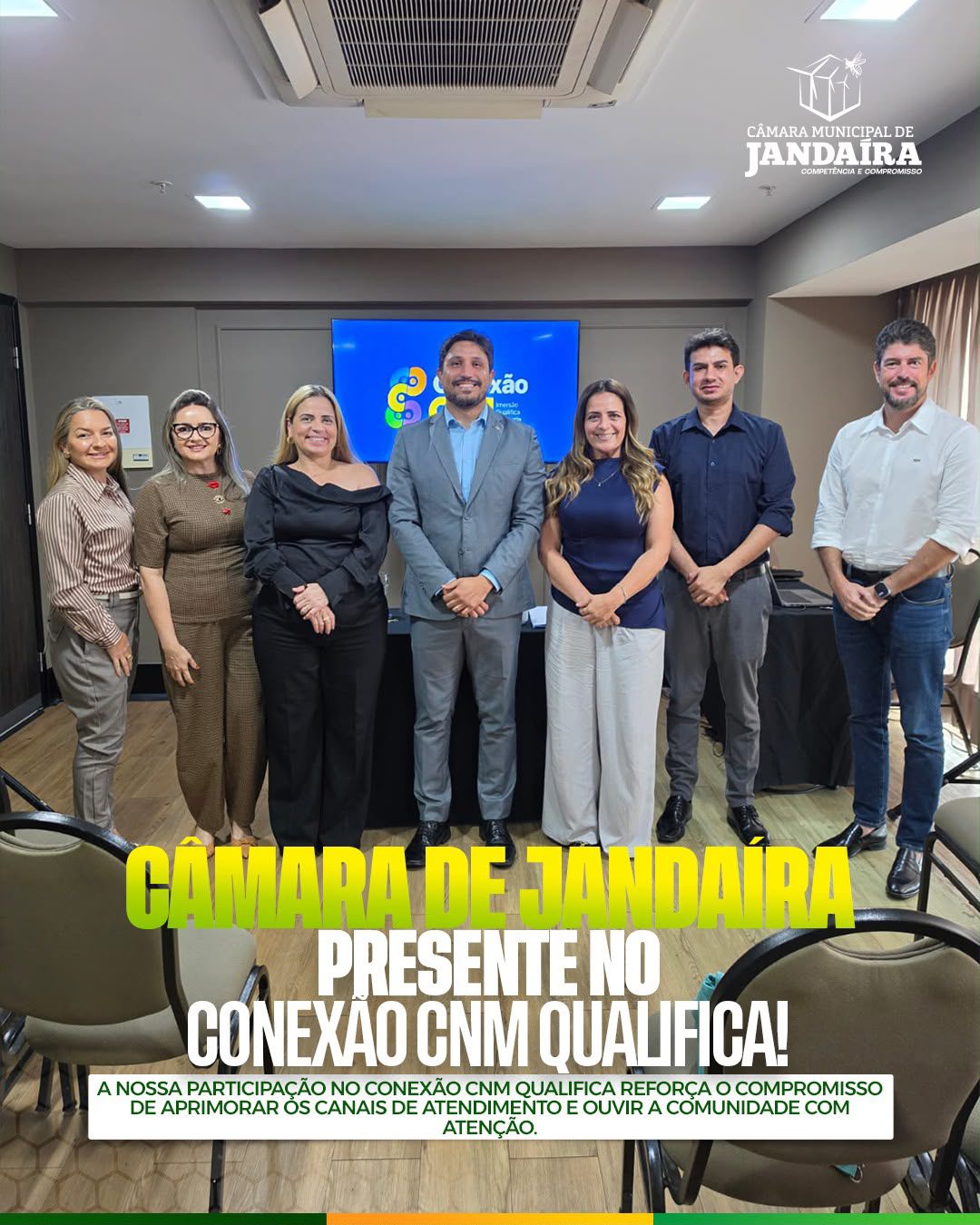 Leia mais sobre o artigo Câmara Municipal de Jandaíra presente no Conexão CNM Qualifica