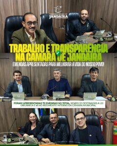 Leia mais sobre o artigo Trabalho e transparência na Câmara Municipal de Jandaíra
