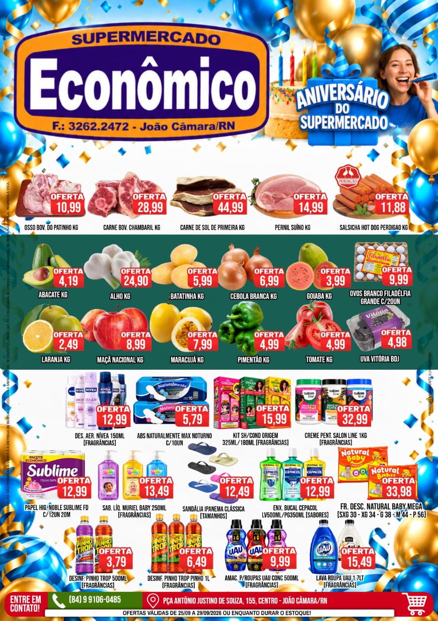 Leia mais sobre o artigo Confira os encartes de Ofertas do Mês de Aniversário do Supermercado Econômico