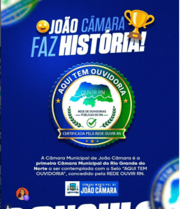 Leia mais sobre o artigo João Câmara faz história e conquista primeiro Selo “AQUI TEM OUVIDORIA” do RN