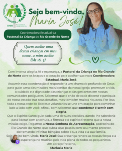 Leia mais sobre o artigo João Câmara: Maria José é nomeada Coordenadora Estadual da Pastoral da Criança