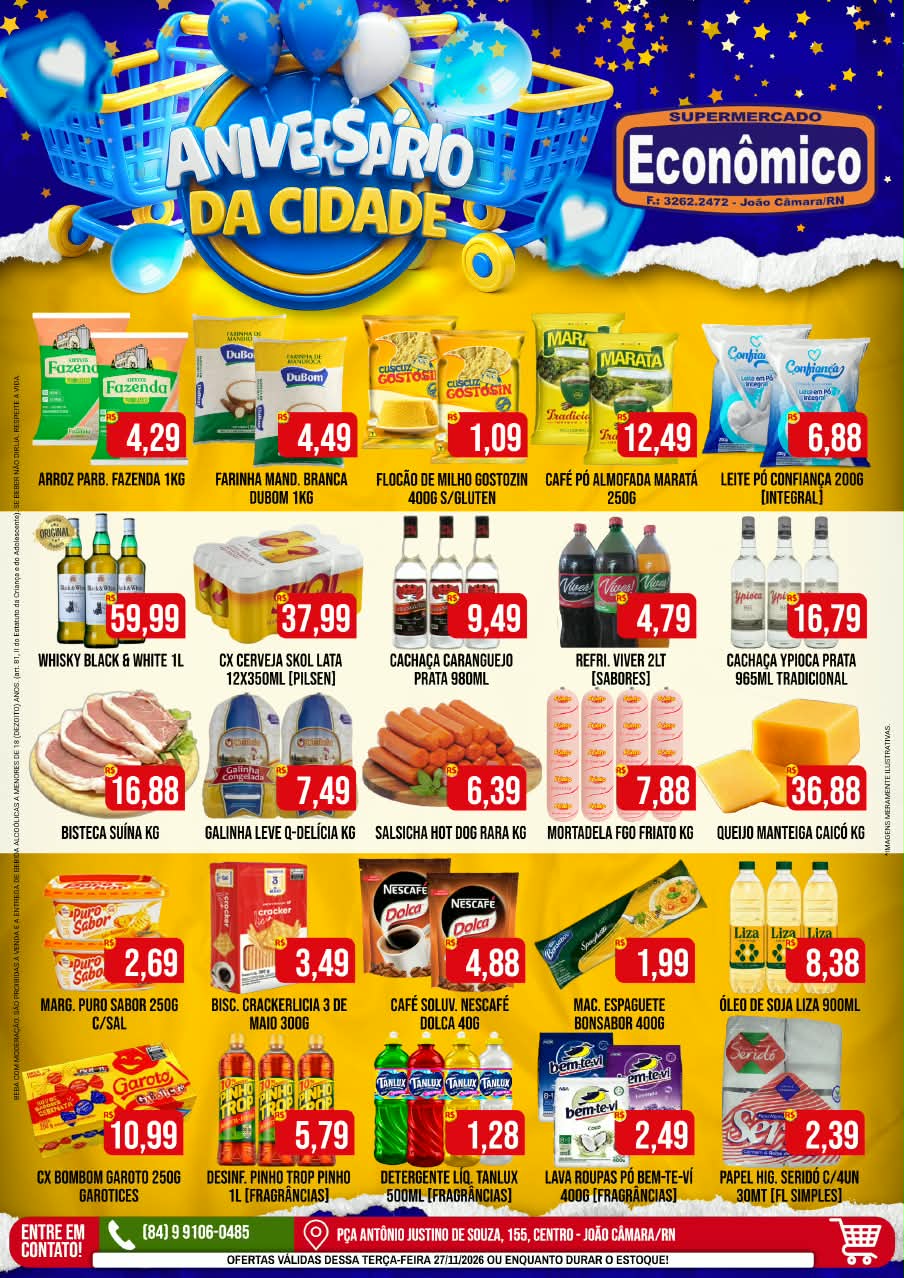 Leia mais sobre o artigo Confira o encarte de ofertas do Supermercado Econômico para esta terça-feira