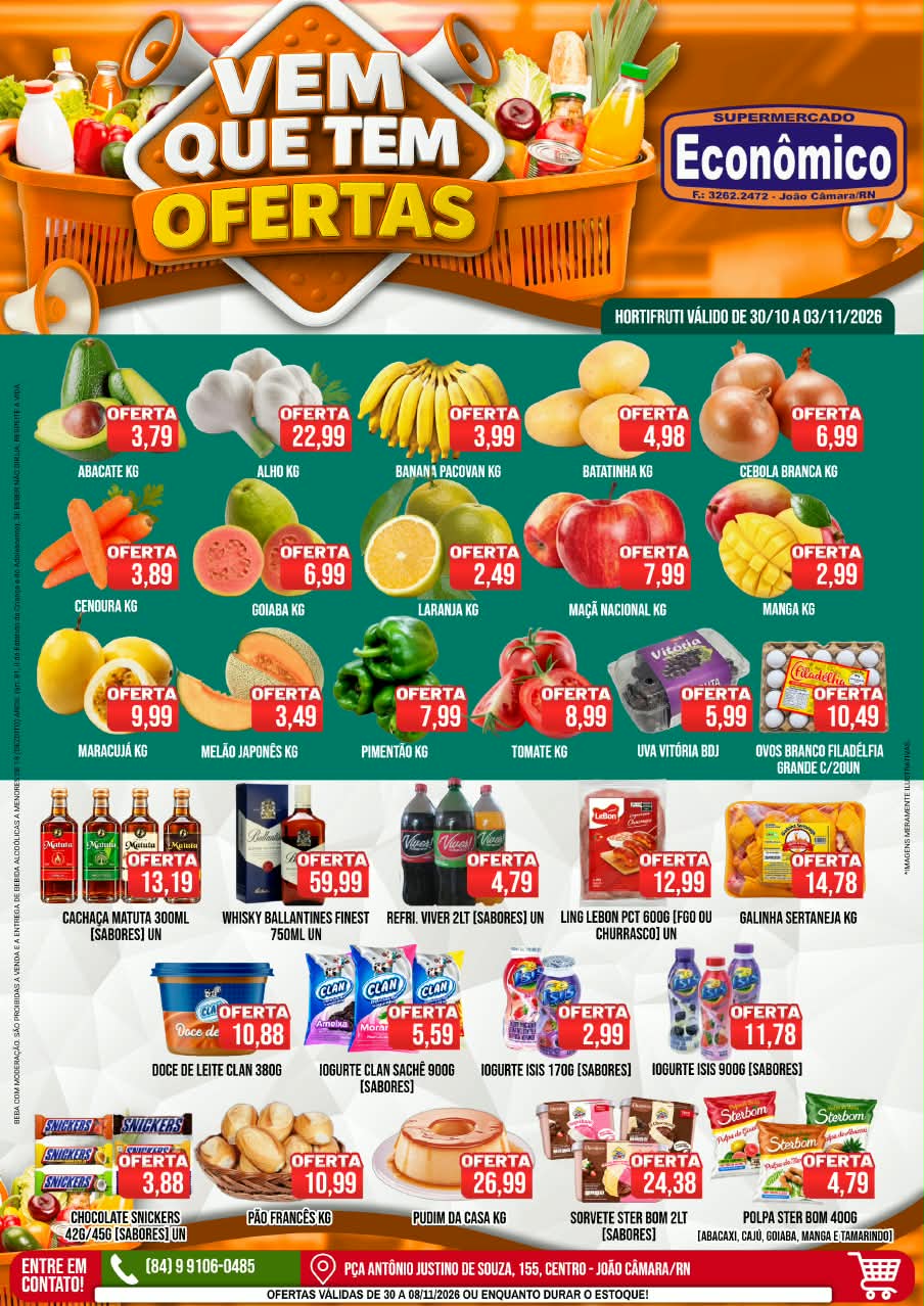 No momento, você está visualizando Confira os encartes de Ofertas do Supermercado Econômico