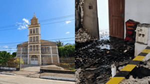 Leia mais sobre o artigo Capela é invadida, tem equipamentos furtados e sacristia incendiada em Parnamirim