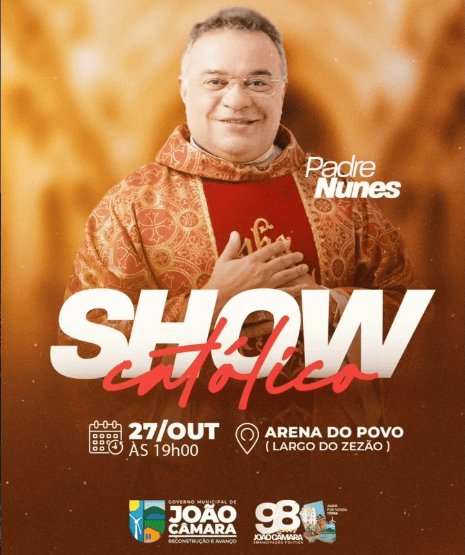Leia mais sobre o artigo Padre Nunes convida população para noite de louvor em comemoração aos 98 anos de João Câmara