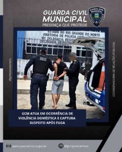 Leia mais sobre o artigo Guarda Municipal de João Câmara atua em ocorrência de violência doméstica e captura suspeito após fuga