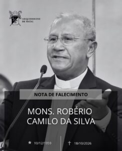 Leia mais sobre o artigo Monsenhor Robério Camilo, natural de Poço Branco, morre aos 67 anos